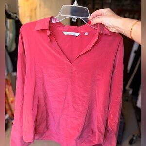 Rebecca Taylor small silk red blouse